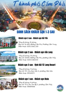Danh sách cơ sở lưu trú trên địa bàn thành phố Cẩm Phả 